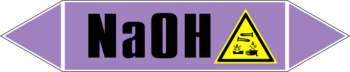 Маркировка трубопровода "na(oh)" (a07, пленка, 716х148 мм)" - Маркировка трубопроводов - Маркировки трубопроводов "ЩЕЛОЧЬ" - Магазин охраны труда ИЗО Стиль